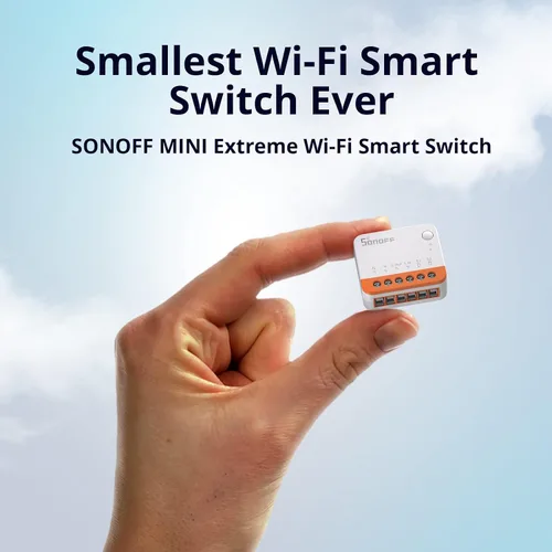 Vista 2 de SONOFF MINIR4 10A Interruptor de luz inteligente WiFi extremo inalámbrico, módulo universal DIY para solución de automatización del hogar
