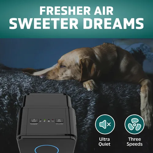 Vista 3 de GermGuardian AC4300 3-n-1 True - Filtro HEPA purificador de aire para casa, UVC, purificador de aire para habitaciones completas para alergias