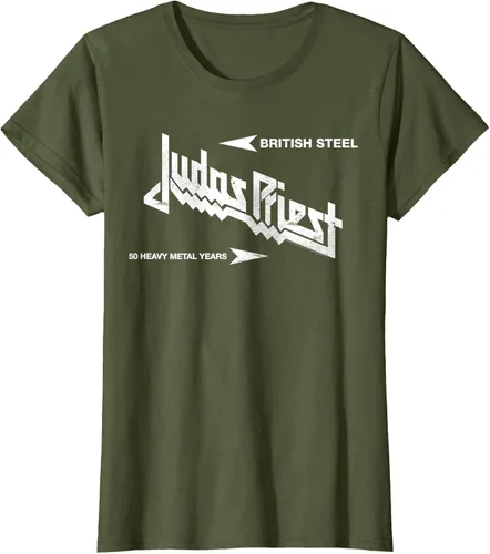 Vista 44 de Judas Priest Camiseta British Steel Negro