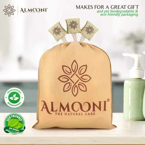 Vista 8 de Esponja exfoliante de primera calidad, esponja de lufa para la espalda, almohadilla de lufa y paquete de lufa facial, fabricado con esponja natural