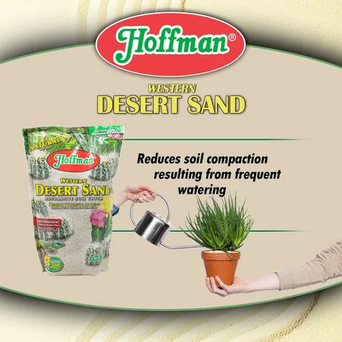 Vista 5 de Hoffman Western Desert Sand - Cubierta decorativa de suelo para plantas en macetas o camas, 2 cuartos secos