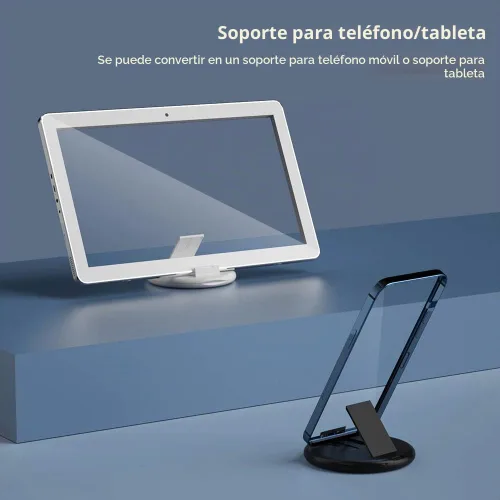 Vista 5 de Adaptador USB YANZI, cable de carga Micro USB con adaptador USB C para iluminación, adaptador de iluminación a USB C, caja de almacenamiento