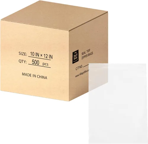 Vista 9 de Bolsas de plástico de polietileno transparentes con cierre de cremallera resellable de 6" x 9" (1000 bolsas) de 2 mil
