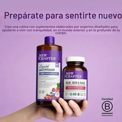 Vista 9 de New Chapter Multivitamínico líquido, bayas mixtas, 30 onzas
