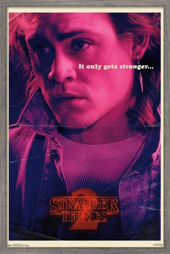 Vista 11 de Trends International Netflix Stranger Things: Season 2 - Póster de Billy Wall, 14.725 x 22.375 pulgadas, versión enmarcada de madera de granero