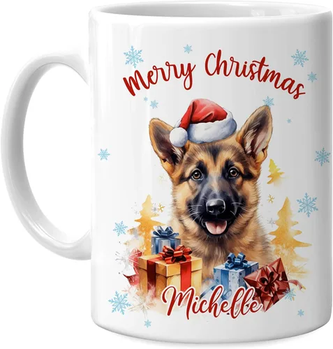 Vista 31 de Hyturtle Regalos personalizados para amantes de los osos – Taza de café de cerámica con nombre personalizado de oso con sombrero de Papá Noel