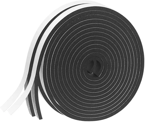 Vista 29 de Cinta aislante de espuma autoadhesiva, burletes de 1 x 1/8 pulgadas x 5 metros para puertas y ventanas, sello de puerta a prueba de sonido