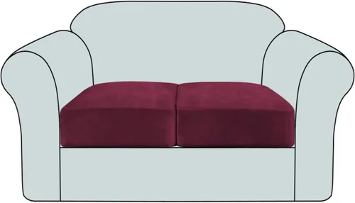 Vista 18 de Funda de cojín elástica de terciopelo, funda de felpa para asiento de sofá, protector de muebles antideslizante para silla/sofá biplaza/sofá