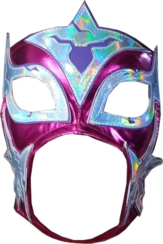 Vista 2 de Lluvia - Máscara de lucha libre de lucha libre para mujer (PRO - Ajuste) para disfraz de Make It Count - Mascara luchadora Mexicana