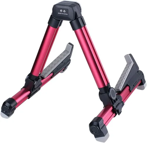 Vista 2 de ENO MUSIC Soporte plegable para guitarra acústica, adecuado para guitarras eléctricas, bajo