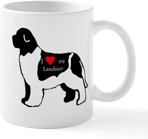 Vista 20 de CafePress Newfoundland Dog Drool Zone Taza de café de cerámica de 11 oz (11.0 fl oz)