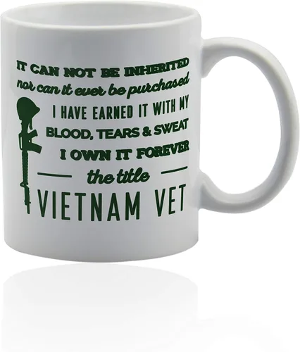 Vista 12 de Taza de café de veterano de Vietnam de 11 oz.