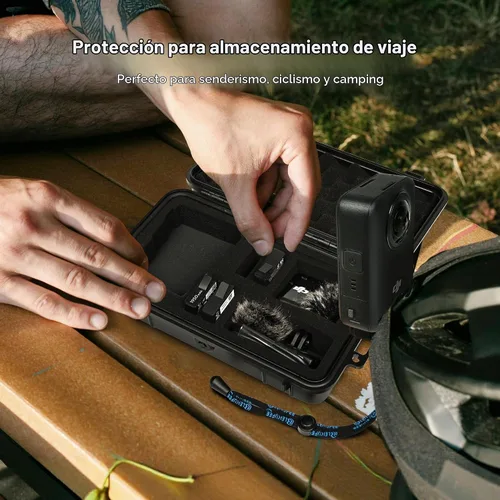 Vista 8 de Lekufee Estuche rígido impermeable de viaje para DJI Osmo 360, batería y otros accesorios (solo funda y bolsa)
