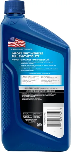 Vista 2 de Valvoline Import Multi-Vehicle ATF Líquido sintético de transmisión automática para varios vehículos 1 cuarto de galón