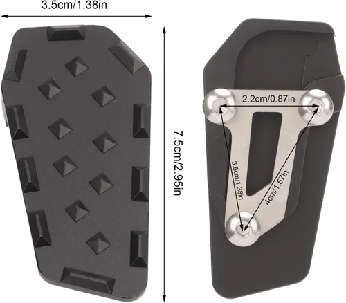 Vista 3 de Pastilla de freno de pie de motocicleta, palanca de freno de pie Fydun Pedal ampliar aleación de aluminio extensión de freno trasero para S1000XR