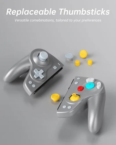 Vista 3 de DOYOKY Wireless Gamecube Joypad Controller Retro switch controllers with Hall Effect Joystick
