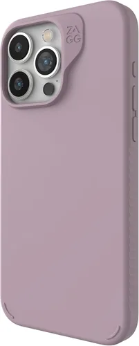 Vista 29 de [Usado] ZAGG Manhattan Snap - Funda para iPhone 15 Pro, funda de silicona de alta calidad, material de grafeno duradero, superficie lisa con un Negro