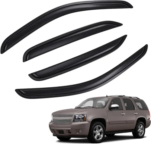 Vista 25 de Protectores de lluvia en canal compatibles con Isuzu D-Max 2004-2010 Double/EXT CAB; 2004-2012 Chevrolet/GMC Colorado/Canyon Crew Cab solamente