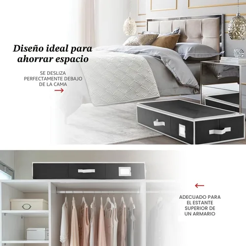 Vista 5 de Organizador de papel de regalo de alta calidad, soporte para papel de regalo con bolsillos adicionales para decoraciones navideñas, asas reforzadas