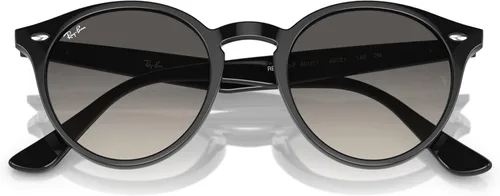 Vista 5 de Ray-Ban RB2180F - Gafas de sol redondas con ajuste de puente bajo, color negro y gris, 2.008 in, Negro, gris (blackGrey Gradient)