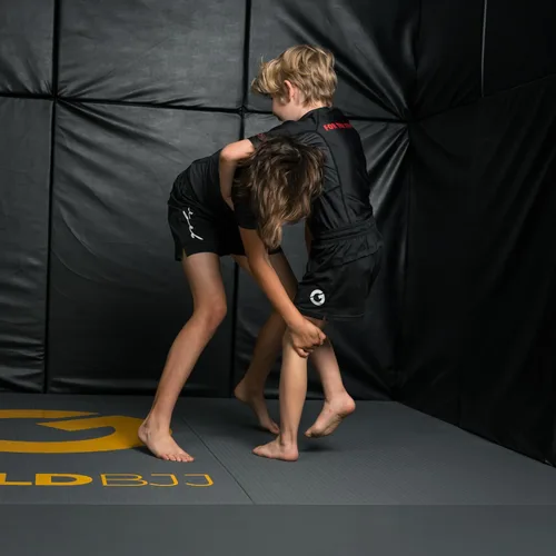 Vista 7 de Gold BJJ Pantalones cortos de Jiu Jitsu para niños, ligeros para lucha juvenil, para artes marciales, lucha, boxeo y artes marciales mixtas
