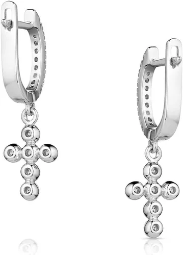 Vista 4 de Montana Silversmiths Pendientes de cruz estilo de vida occidental