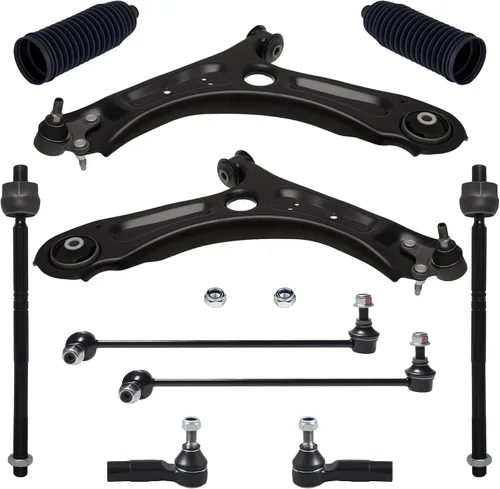 Vista 10 de TUCAREST K621949 K621950 (Par) Brazo de Control Inferior Delantero y Conjunto de Junta Esférica Compatible con VW Jetta 2011-2018 con Sedán de 4