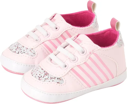Vista 4 de K-Swiss Tenis para bebé niña Zapatos ligeros de suela suave Tenis de primera caminante para bebés niñas (0-12 meses)