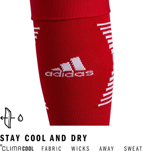 Vista 4 de adidas Team Speed 3 - Calcetines de fútbol (1 par), team power rojoblanco