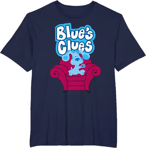 Vista 45 de Camiseta Blue's Clues On Red Sofa Negro
