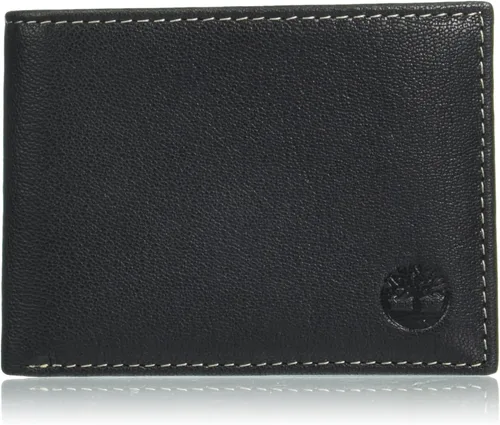 Vista 8 de Timberland Billetera de cuero genuino con tarjetero de seguridad RFID para hombre