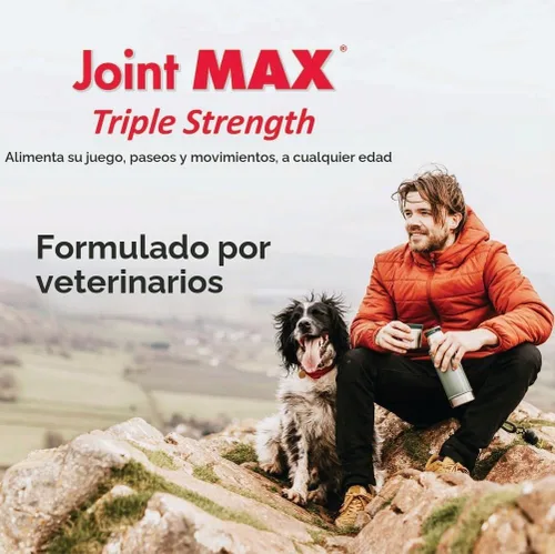 Vista 2 de PHS Joint Max Triple Strength (TS) Masticables suaves para perros, glucosamina, condroitina, MSM, cúrcuma, Omega 3, alivio del dolor de cadera
