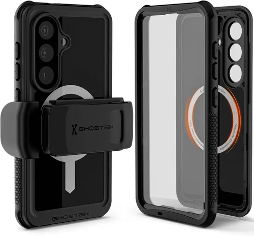 Vista 10 de Ghostek Nautical - Funda impermeable para Galaxy S23 con protector de pantalla y cámara, funda con clip para cinturón, protección resistente