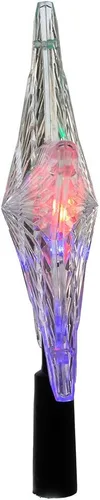 Vista 3 de Estrella Kurt Adler con luz de colores cambiantes para árbol de Navidad, 8.5 pulgadas