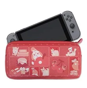 Vista 6 de Controller Gear Protective Portable Neoprene Travel Carry Case Compatible with Nintendo Switch and Switch Lite - Animal Crossing - Quilted Tone.