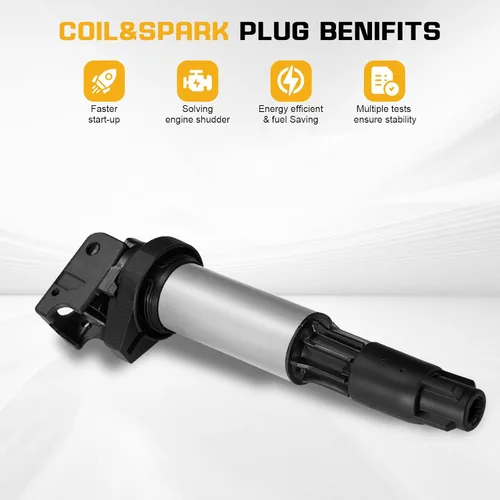 Vista 4 de QYL Paquete de 6 bobinas de encendido compatibles con BMW 120I 320I 325CI 325XI 325I 330I 330XI 530I 545I 550I 645CI 745I 745LI X5 Z4 760LI M3 Z3