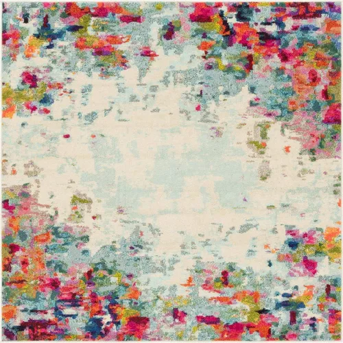Vista 19 de Unique Loom Chromatic Collection - Alfombra de área Joyous (2 pies 7 pulgadas x 12 pies, color azul y multicolor)