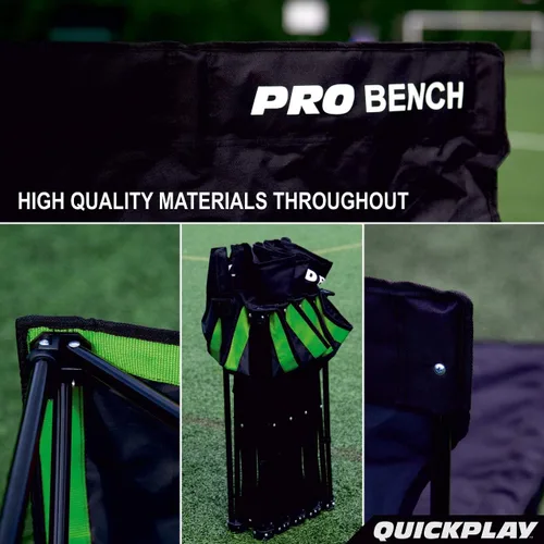 Vista 6 de QUICKPLAY PRO - Banco plegable portátil – Disponible en 4, 6 y 9 asientos y refugio de 6 asientos Asientos resistentes y de instalación rápida