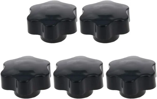 Vista 14 de MroMax Manija de sujeción Gripandles Perillas de tornillo Manijas M5 Roscado en forma de estrella 5pcs