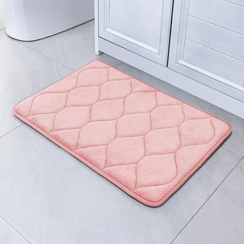 Vista 14 de SWEMSTAR Alfombra de baño de espuma viscoelástica con alfombra de inodoro, tapete de baño absorbente de agua para suelo de baño, antideslizante