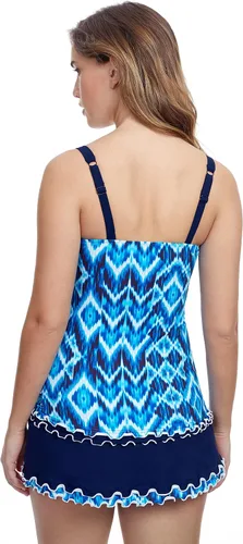 Vista 2 de Profile by Gottex Tankini estándar Ocean Blues D-Cup para mujer
