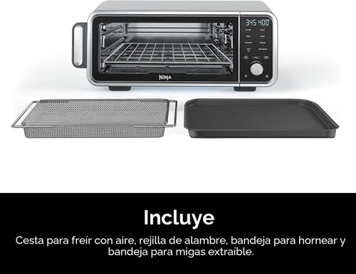 Vista 8 de Ninja SP201/FT205CO Digital Air Fry Pro Horno de encimera 8 en 1 con altura extendida, capacidad XL, cesta con apertura hacia arriba y hacia afuera