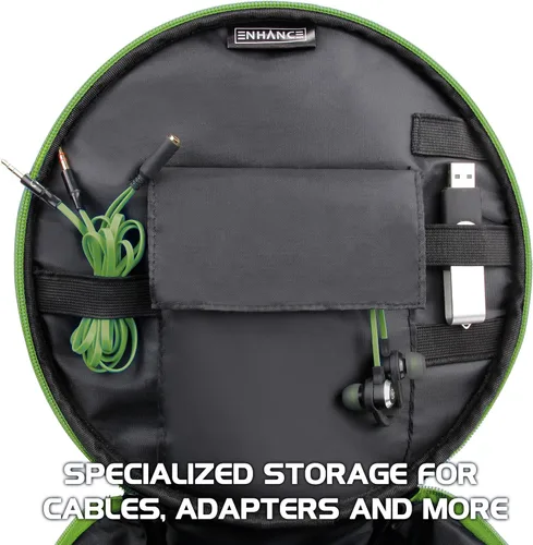 Vista 4 de ENHANCE Funda de auriculares portátil para auriculares con cable e inalámbricos, funda universal para auriculares compatible con Xbox, Beats, Bose
