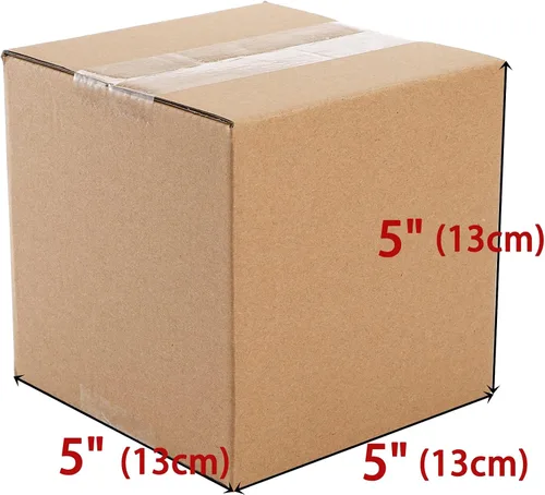 Vista 2 de Peohud Cajas de envío de 5 x 5 x 5 pulgadas, paquete de 30 cajas de cartón corrugado, cajas de correo de cubos pequeños para embalaje, mudanza
