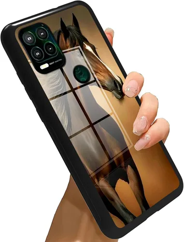 Vista 268 de Funda para Motorola Moto G Stylus 5G 2021 de vidrio templado, funda negra con diseño de mujer negra africana para mujeres y hombres, antiarañazos, a