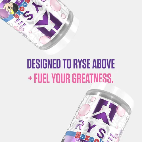 Vista 7 de RYSE Loaded - Polvo de preentrenamiento – Uva Bazooka – Preentrenamiento diario para hombres y mujeres con 390 mg de cafeína, beta alanina