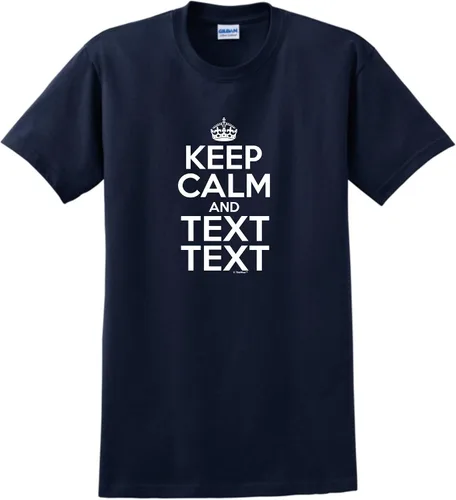 Vista 9 de Camiseta personalizada Keep Calm and Your Text Heliconia
