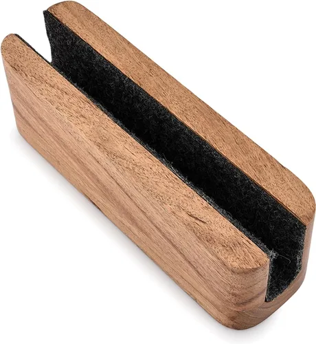 Vista 2 de EDHAS Soporte vertical para computadora portátil de madera de acacia para escritorio, compatible con Apple MacBook, Microsoft Surface, computadoras