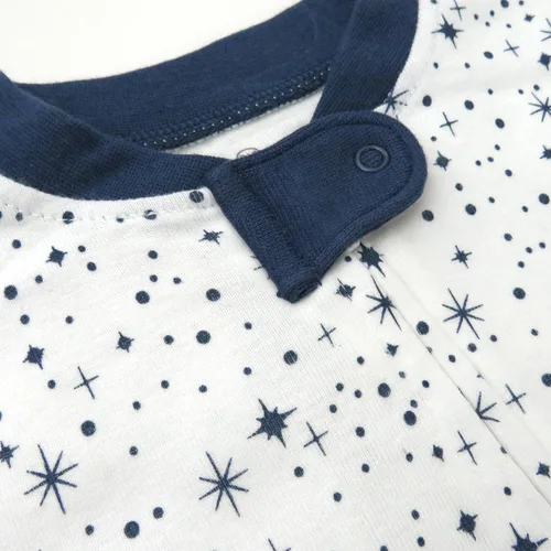 Vista 2 de HonestBaby Paquete de 2 Twinkle Star Blanco/Azul marino
