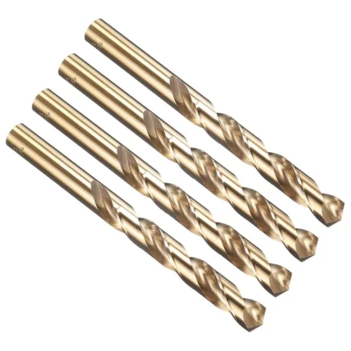 Vista 173 de PATIKIL Broca Jobber de 0.039 in, vástago recto M35 cobalto 5% acero de alta velocidad 135° acabado dorado para metal duro de acero inoxidable - 2